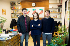 Daiwoong Kim, Eunhye Kim and Hyojoon Jo of Corners.